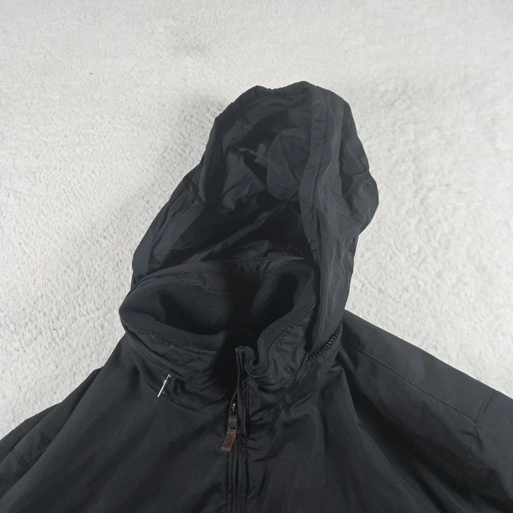 Vintage 90's‎ Polo Ralph Lauren Nylon Black Jacket Size XL With Hood